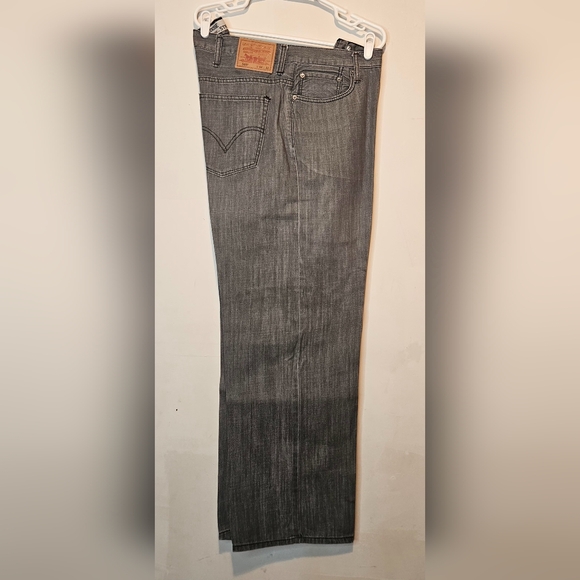 💙Levi’s 569 Loose Straight  Jeans Mens 44x32 Wide Leg, Gray 💛💙 - Picture 1 of 7